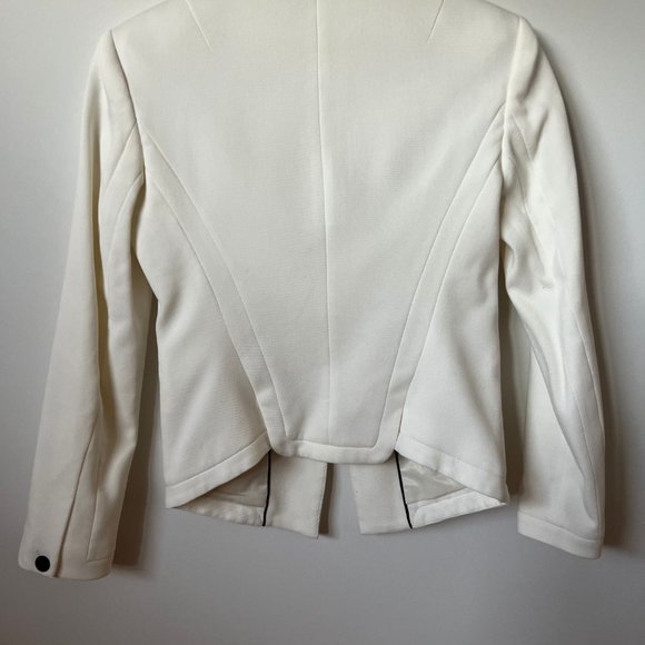 Ivory RAG & BONE Blake pique blazer - Picture 7 of 9